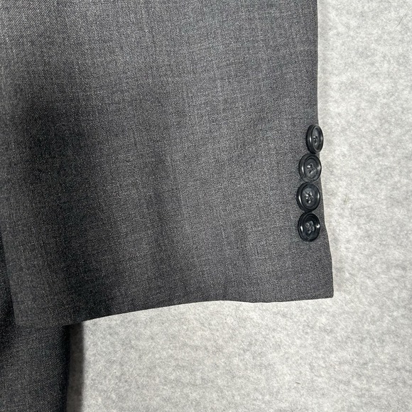 Vintage Burberrys Men's Blazer Sport Coat Jacket 100% Wool Gray FLAWS SEE PICS - Picture 14 of 16